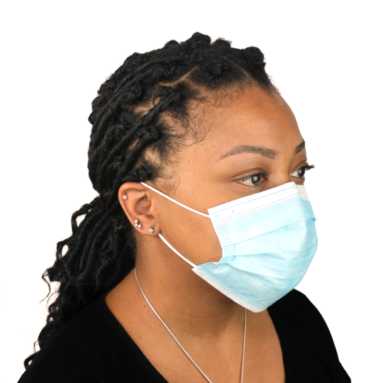 Disposable 3-Ply Face Mask With Ear Loops