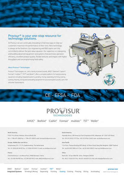 Pre Duster Machine Weiler Pre-Duster - Provisur - Food Industry Executive Marketplace